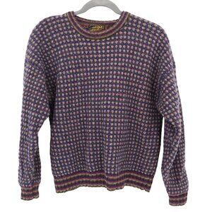 Eddie Bauer Wool Sweater Mens XL Blue Gorpcore Cottagecore Retro Rustic Outdoors